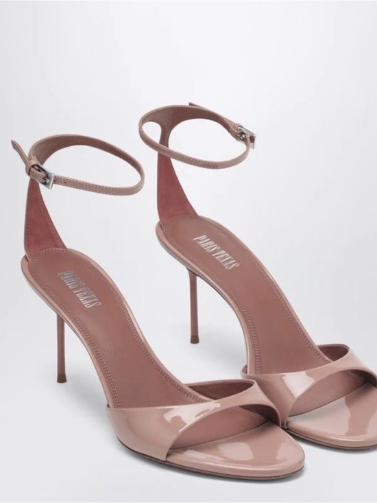 Paris Texas Shoes - Paris Texas Lidia 90 Ankle-strap Sandals (patent leather in pink)